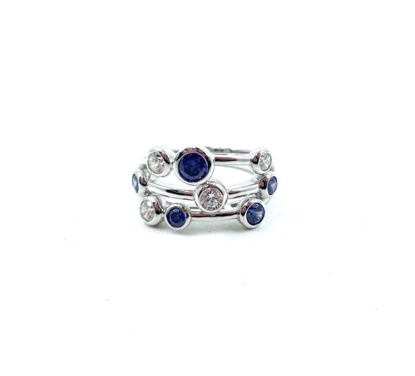 Cavendish French Purple and White Raindance Ring